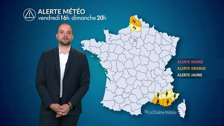 Pluies abondantes sur le Pas-de-Calais, orages au sud-est
