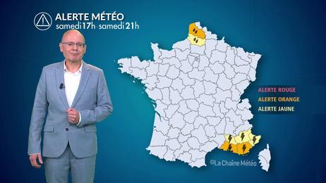 Pluies abondantes sur le Pas-de-Calais, orages au sud-est