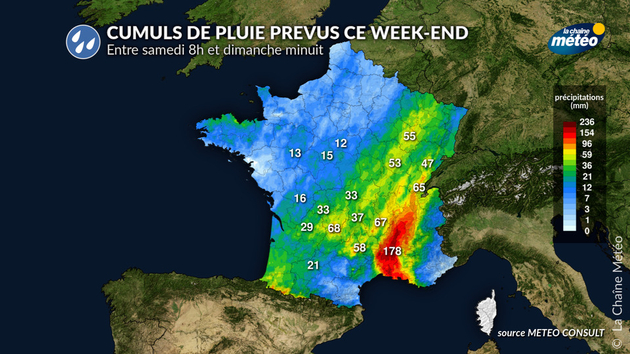 Cumuls de pluie Actualités France