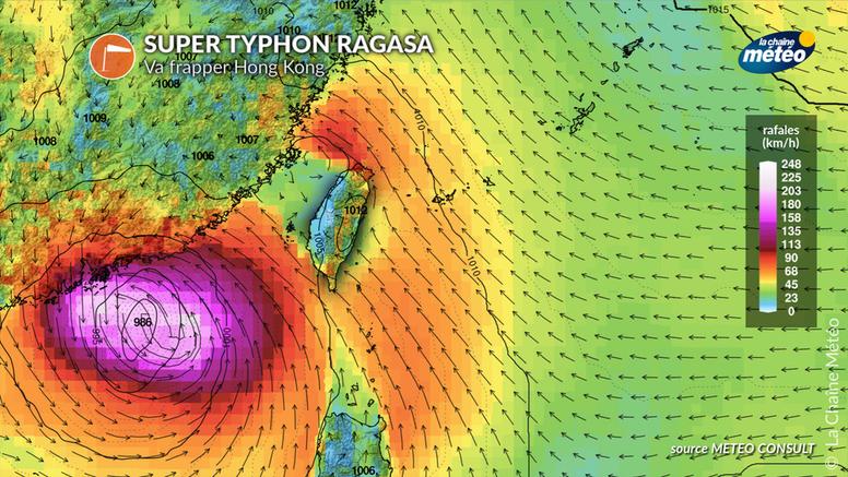 Super typhon Ragasa : il se dirige vers la côte chinoise et Hong Kong