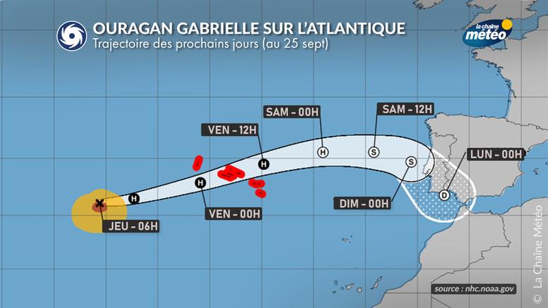 Ouragan Gabrielle : les Açores en alerte rouge avant un possible impact au Portugal