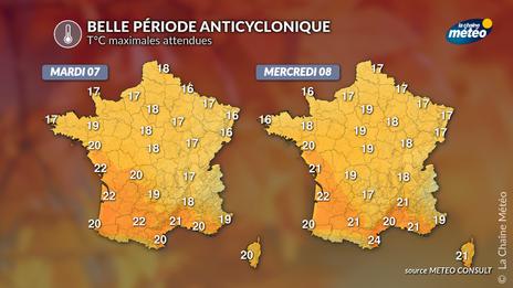Retour de l’anticyclone : un temps calme et agréable pour la semaine prochaine