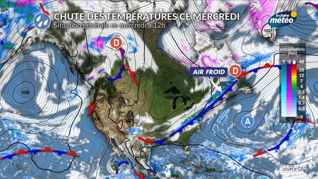 Chute des températures mercredi Actualités étranger