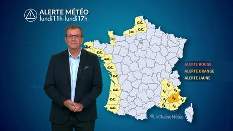 Forts orages au sud-est et fortes vagues à l'ouest