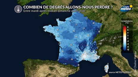 Nette baisse des températures en fin de semaine : près de 10°C de moins d'ici dimanche