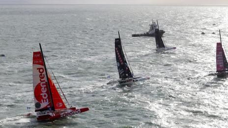 Transat Café L'Or : Les Ocean Fifty ouvrent le bal. Suite demain !
