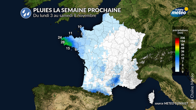 Pluies la semaine prochaine Actualités France
