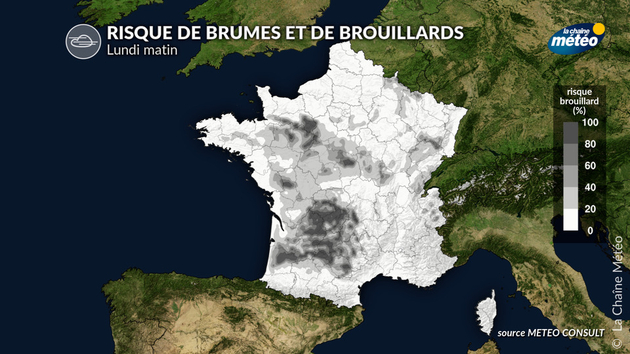 Risque de brumes et de brouillards Actualités France