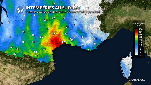 Intempéries au sud jeudi Actualités France