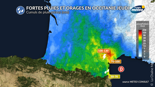 Episode pluvio-orageux jeudi en Occitanie Actualités France