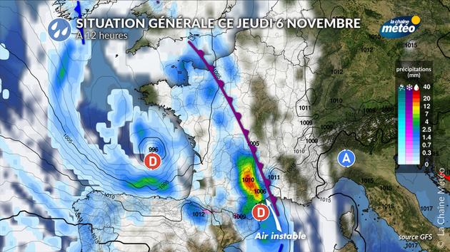 Situation générale ce jeudi 6 novembre Actualités France