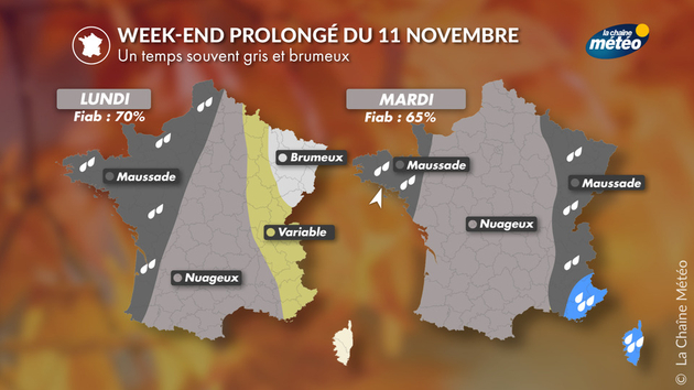Le gris sera la couleur dominante de la météo du 11 novembre Actualités France