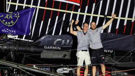 Transat Café L'Or : Jérémie Beyou et Morgan Lagravière s'imposent en IMOCA* !