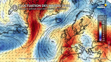 Quand le froid en Amérique du Nord va déclencher un pic de douceur en Europe
