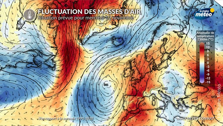 Quand le froid en Amérique du Nord va déclencher un pic de douceur en Europe