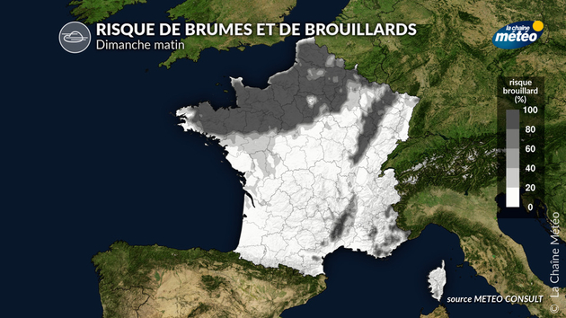 Risque de brouillards dimanche matin Actualités France