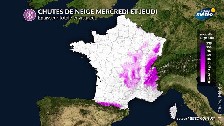 Où la neige va-t-elle tomber cette semaine ?