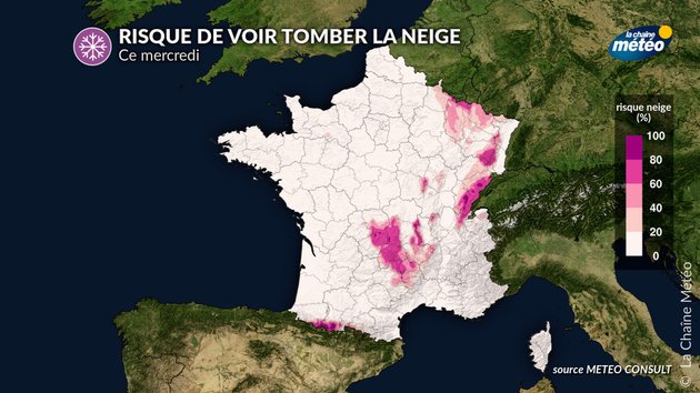 Risque de voir tomber la neige ce mercredi Actualités France