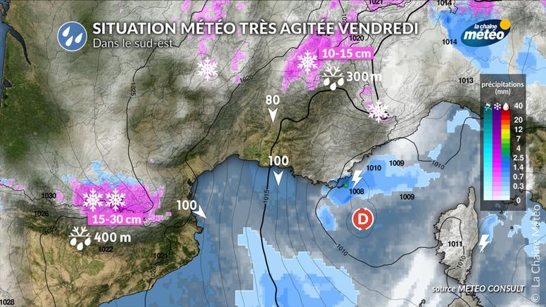 Intempéries : le sud-est sous surveillance vendredi
