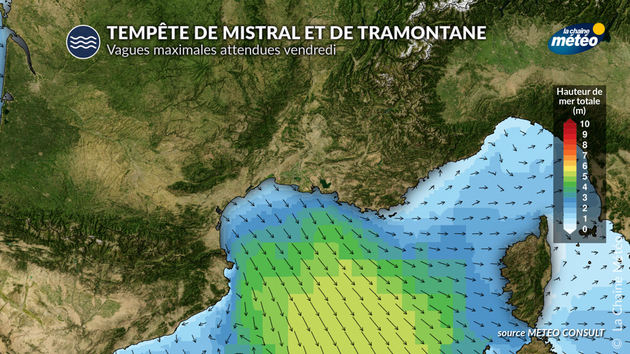 Vagues maximales dans le golfe du Lion Actualités France