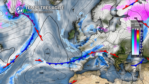 Situation lundi 24 novembre Actualités France