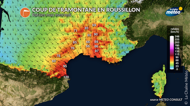Mistral et tramontane ce mercredi Actualités France