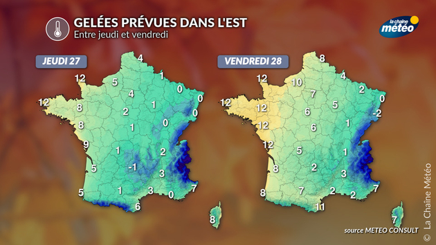 Gelées prévues dans l Actualités France