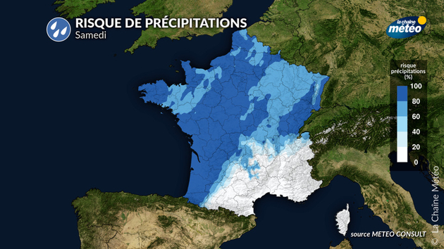 Risque de pluie samedi en France Actualités France