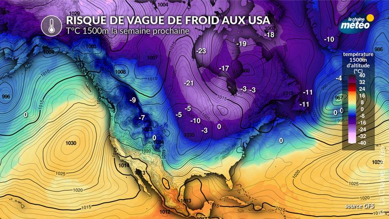 Vague de froid aux États-Unis : décrochage polaire attendu la semaine prochaine