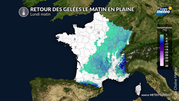 retour du gel en plaine lundi matin Actualités France