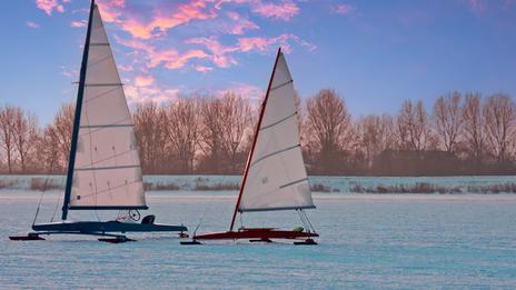 Ice sailing : la voile la plus rapide du monde glisse sur la glace