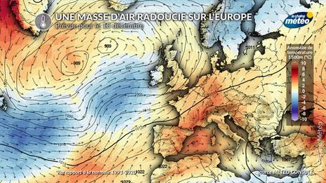 Pas de froid en vue, mais un redoux humide la semaine prochaine