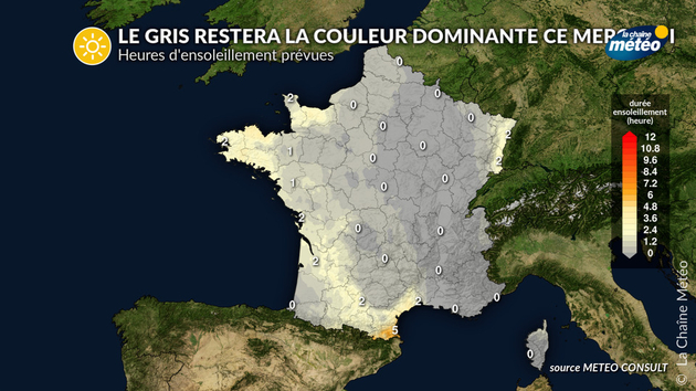 Le gris sera encore la couleur dominante de ce mercredi Actualités France