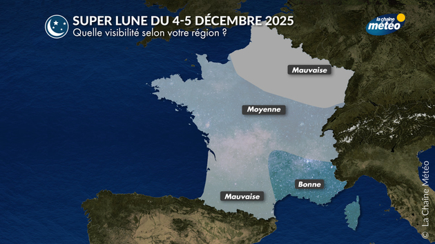 Quelle visibilité en France pour la Super Lune ? Actualités France