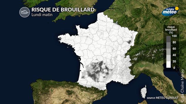 Risque de brouillard lundi matin Actualités France