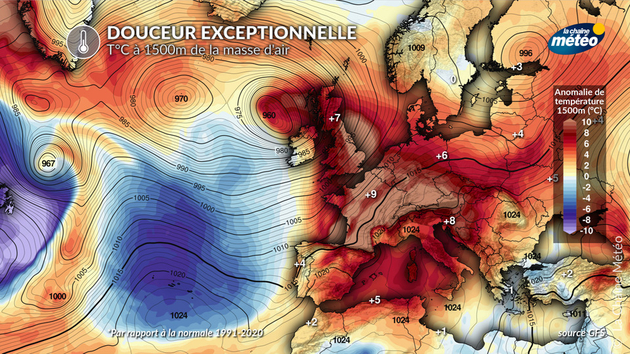 +10°C au-dessus des normales de saison Actualités France