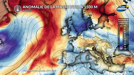 Météo pour Noël : première tendance calme et plus froide