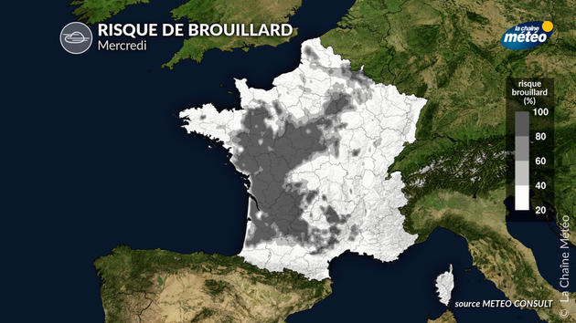 Risque de brouillard Actualités France