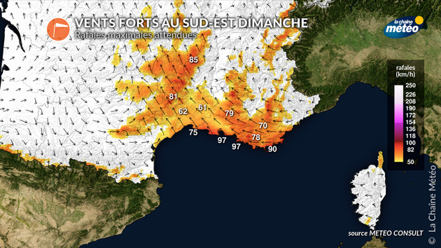 Vents forts au sud dimanche Actualités France