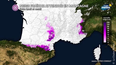 Neige et risque d'avalanches en montagne : tout se passe au sud cette 1ère semaine des vacances de Noël