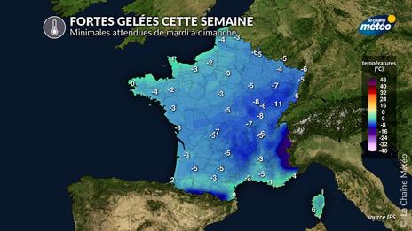 Du froid durable sur la France : jusqu'à -10°C