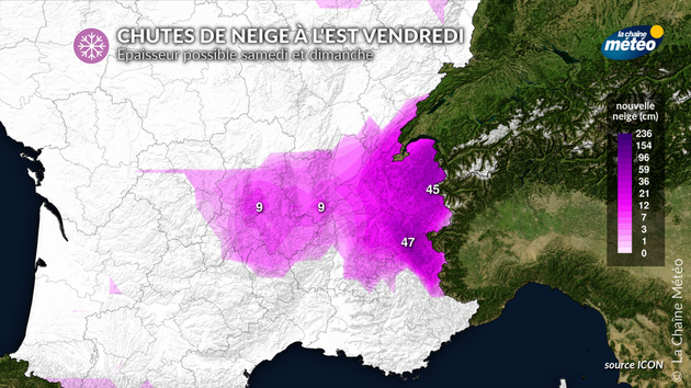 Un épisode de neige marqué est possible au centre-est ce week-end Actualités France