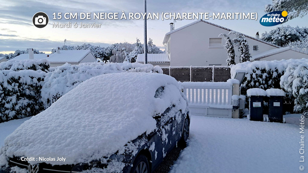 Neige en Charente-Maritime ce mardi 6 janvier au matin Actualités France