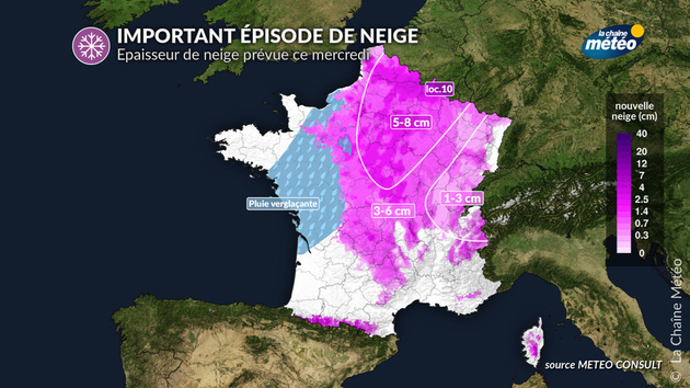 Important épisode de neigeux ce mercredi Actualités France