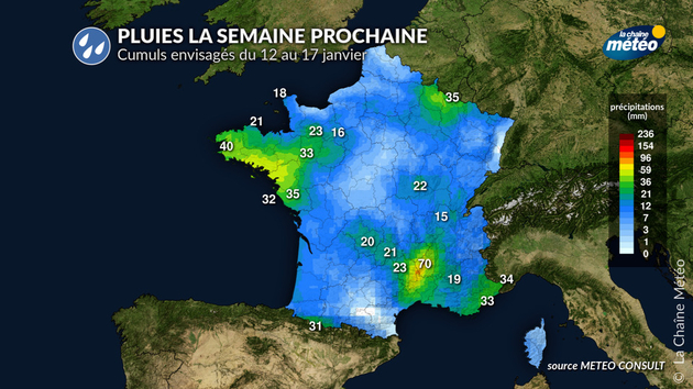 Pluies la semaine prochaine en France Actualités France