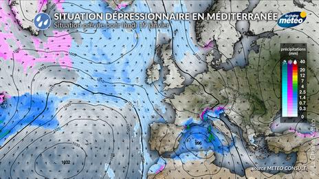 Méditerranée : vers une situation durablement pluvieuse à partir de ce week-end