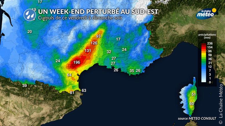 Sud-Est : un épisode durable de mauvais temps se met en place