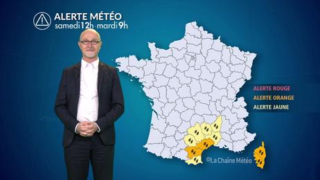 Intempéries au sud-est jusqu'à mardi liées à la dépression Harry