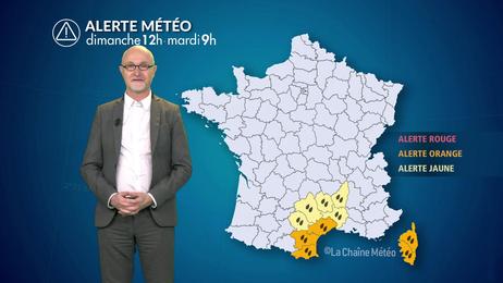 Intempéries au sud-est jusqu'à mardi liées à la dépression Harry