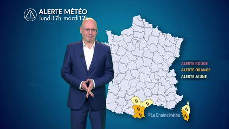 Intempéries au sud-est jusqu'à mardi liées à la dépression Harry